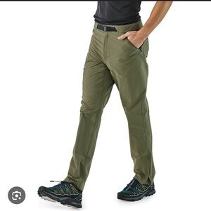 Patagonia Men's Causey Pike Industrial Green Pants NWOT 35 x 32